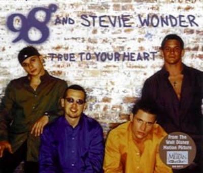 98 Degrees & Stevie Wonder True To Your Heart album cover