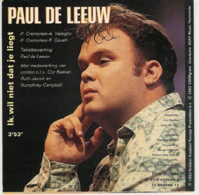 Paul De Leeuw Ik Wil Niet Dat Je Liegt album cover