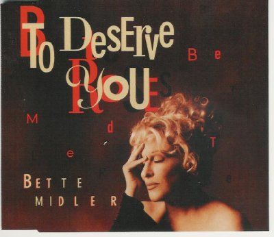 Bette Midler To Deserve You album cover
